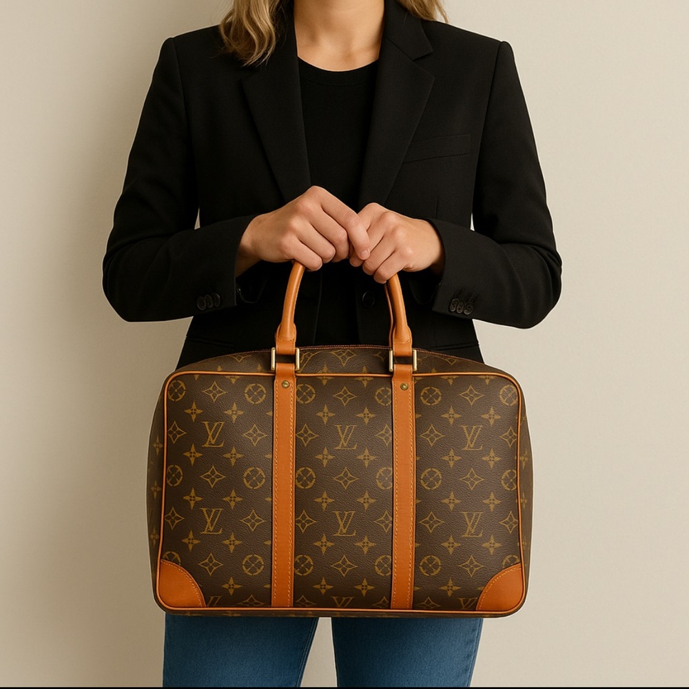 Louis Vuitton Sirius 45 Monogram Canvas Soft Suitcase Overnight Travel Bag